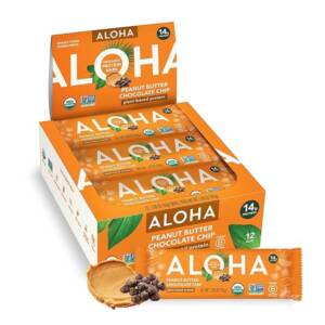 aloha plant based protein bar peanut butter chocolate chip