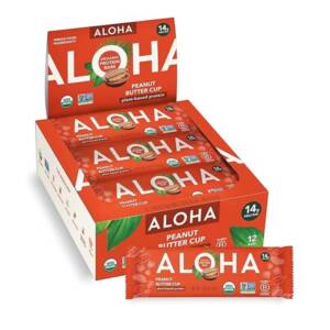 aloha plant based protein bar peanut butter cup