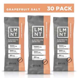lmnt electrolyte drink mix grapefruit salt 30 count