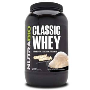 NutraBio Classic Whey Protein - Creamy Vanilla - 2 lbs