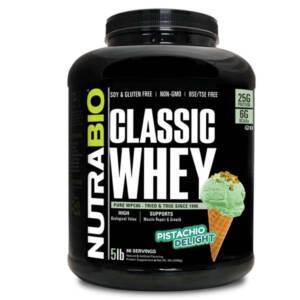 NutraBio Classic Whey Protein - Pistachio Delight - 5 lbs - 1