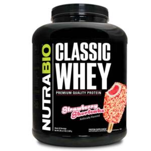 NutraBio Classic Whey Protein - Strawberry Shortcake - 5 lbs