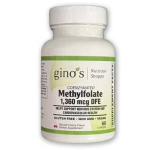 Gino's Nutrition Methylfolate - 1,360 mcg DFE - 60 Lozenges