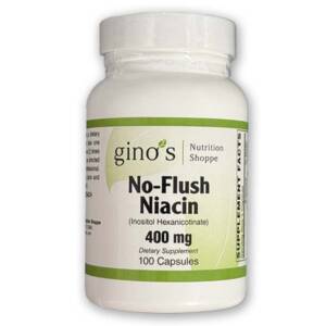 Gino's Nutrition No Flush Niacin - 400mg - 100 Cap
