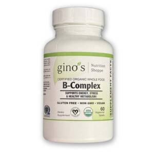 Gino's Nutrition Organic B-Complex - 60 Tabs