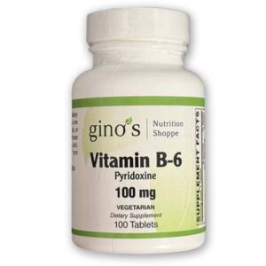 Gino's Nutrition Vitamin B6 - 100mg - 100 Tab