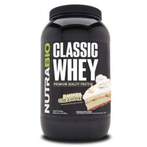 NutraBio Classic Whey Protein -Banana Cream Pie - 2 lbs