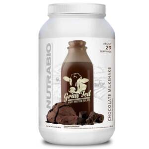 NutraBio Grass Fed Whey Protein Isolate - Chocolate