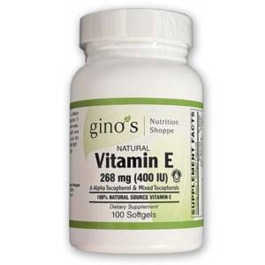 ginos nutrition vitamin E 400iu 100 softgels
